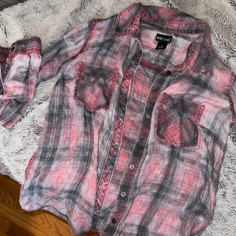 Plaid button down - Picture 1 of 7